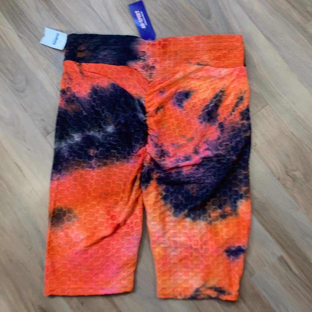 tie dye print honeycomb stretch long short size 3X juniors - Picture 11 of 13